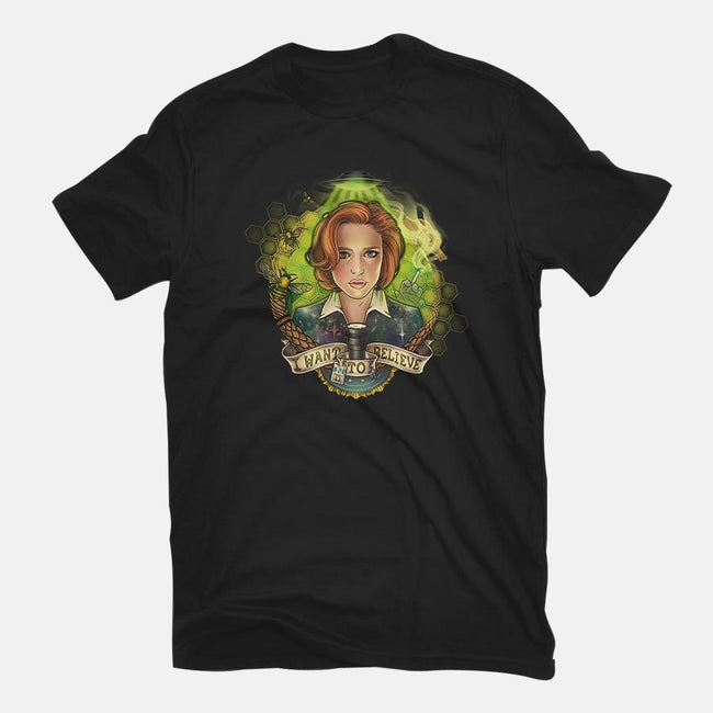 Portrait of a Skeptic-womens basic tee-MeganLara