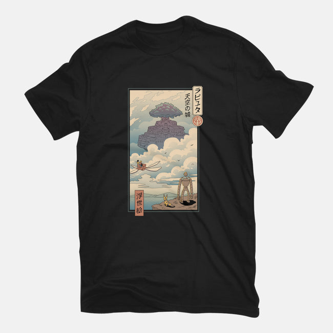 Sky Castle Ukiyo-E-mens long sleeved tee-vp021