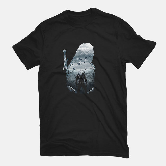 Wild Hunt Silhouette-womens basic tee-dandingeroz
