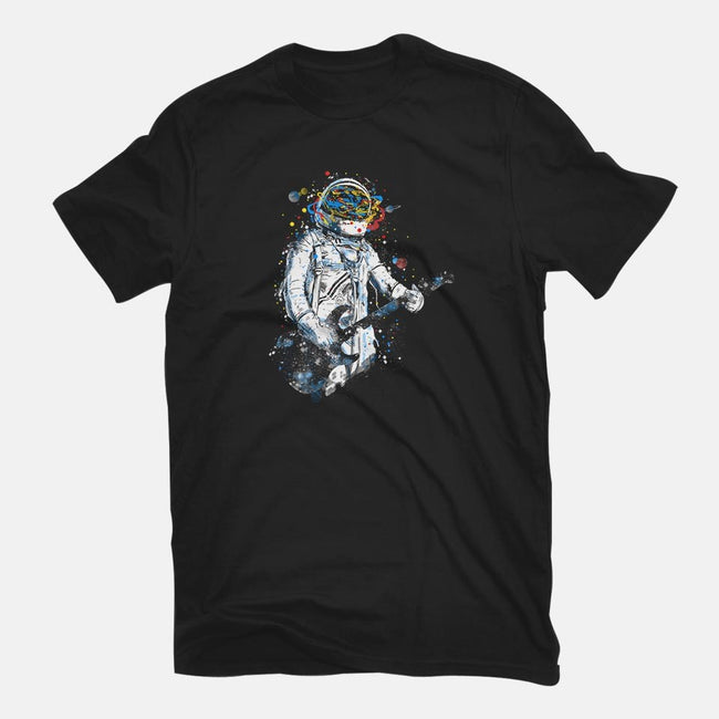 Space Guitar-womens fitted tee-kharmazero