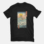 Ukiyo-E By The Sea-womens fitted tee-vp021