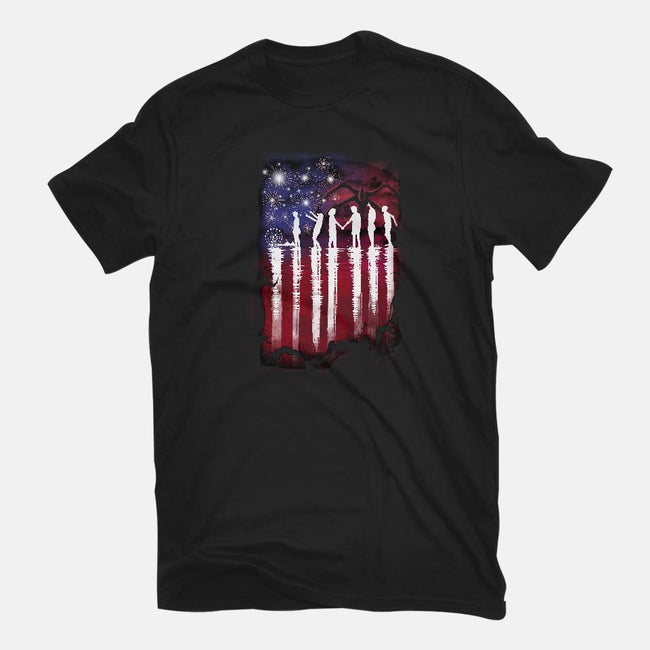 Hawkins 4th of July-mens basic tee-dandingeroz