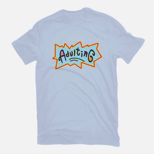 Adulting-womens fitted tee-FreshFleur
