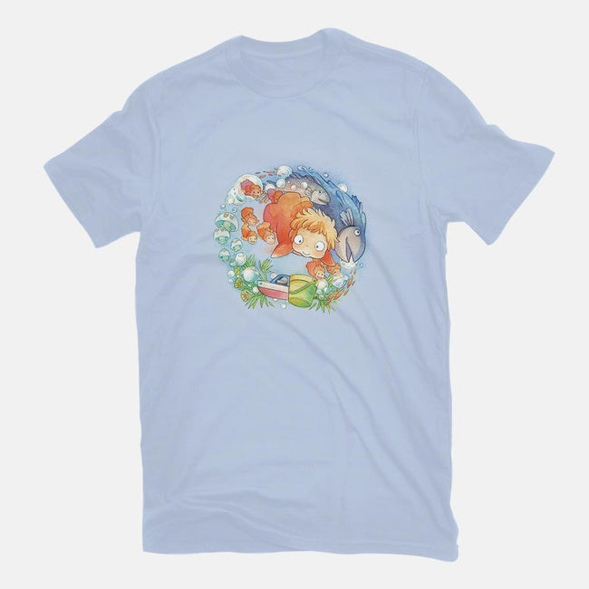 Sea Sisters-womens basic tee-littlebird.bigwolf