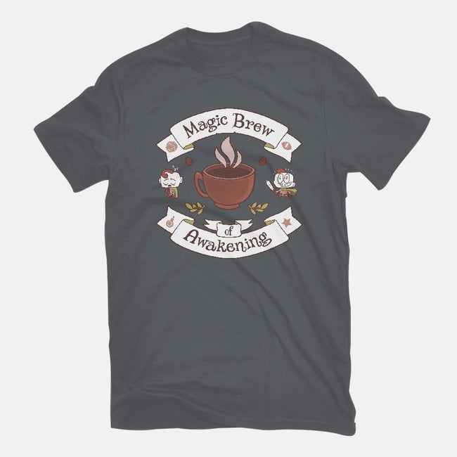 Magic Morning Brew-youth basic tee-queenmob