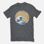 Hokusai Gojira-womens basic tee-Mdk7