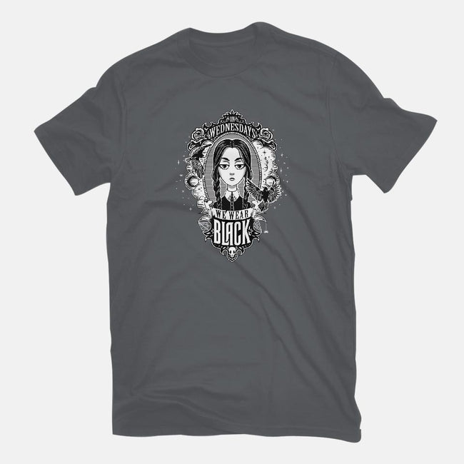 On Wednesdays We Wear Black-womens fitted tee-Kat_Haynes