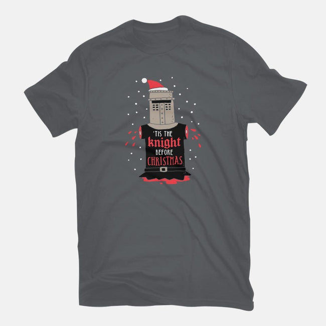 Christmas Knight-womens fitted tee-DinoMike