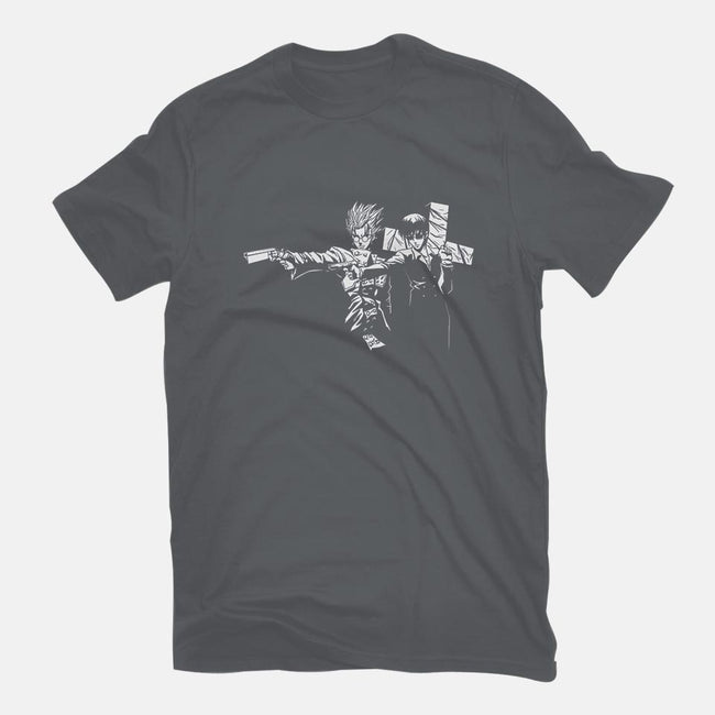 Trigun Fiction-womens fitted tee-Coinbox Tees