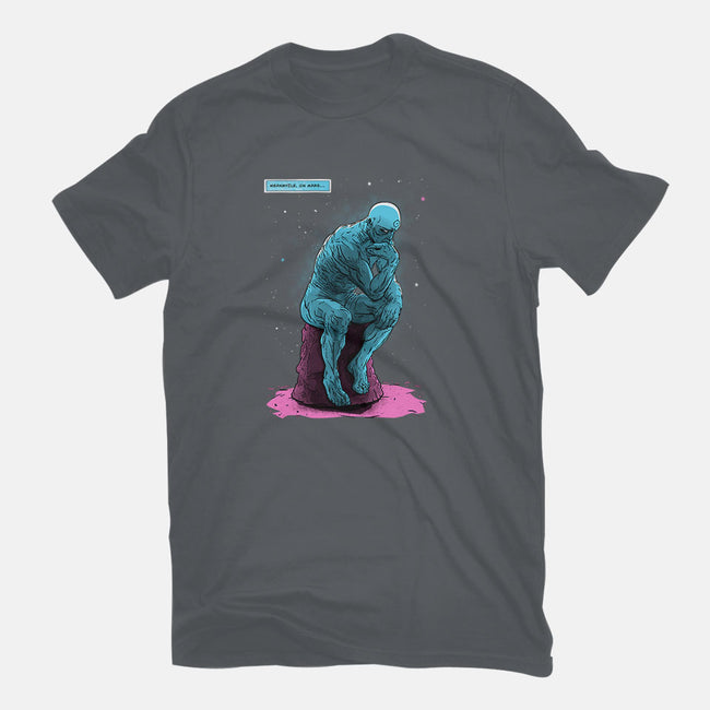 Blue Thinker-womens basic tee-teesgeex