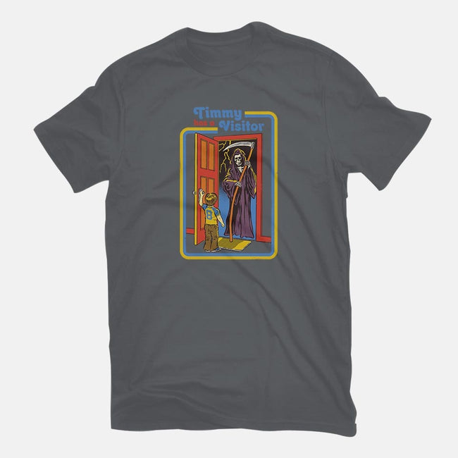 Timmy Has A Visitor-womens fitted tee-Steven Rhodes
