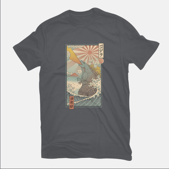 King Kaiju Ukiyo-E-womens fitted tee-vp021