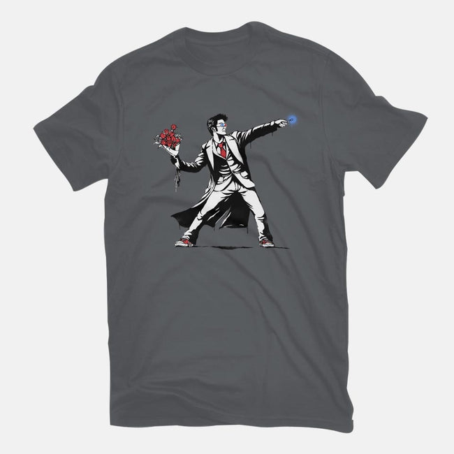 Banksy10-mens long sleeved tee-Six Eyed Monster