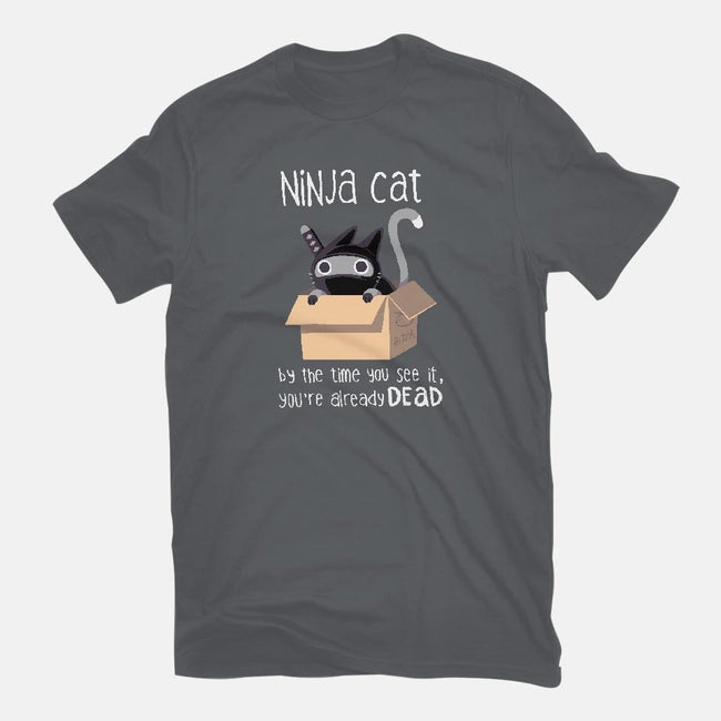 Ninja Cat-womens fitted tee-BlancaVidal
