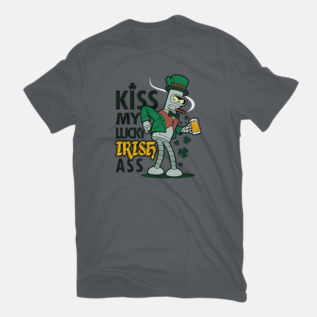 Kiss My Lucky Irish Ass-mens long sleeved tee-Boggs Nicolas
