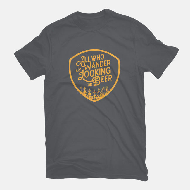 All Who Wander are Looking for Beer-womens basic tee-beerisok