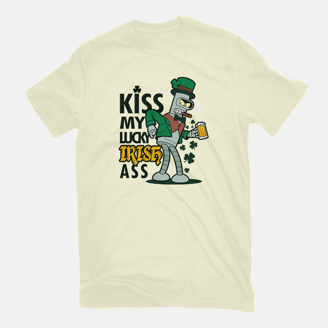 Kiss My Lucky Irish Ass-womens basic tee-Boggs Nicolas