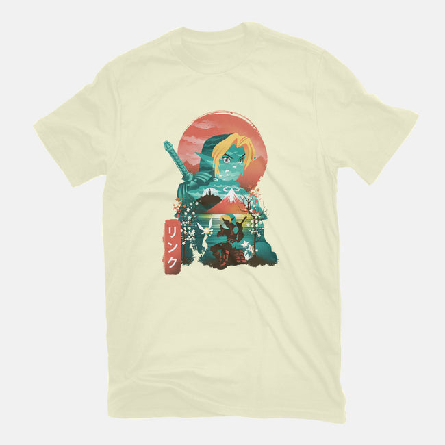 Ukiyo-E Hyrule Hero-mens long sleeved tee-dandingeroz