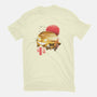 Ukiyo-E Catbus-womens basic tee-dandingeroz