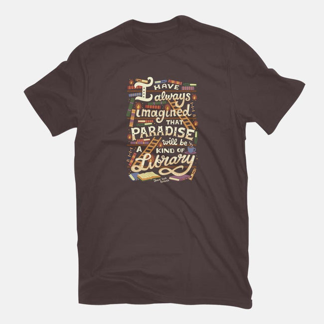 Library is Paradise-mens long sleeved tee-risarodil