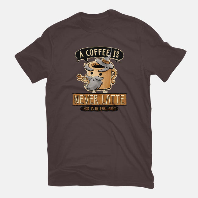 A Coffee is Never Latte-mens long sleeved tee-Hootbrush