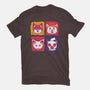Fantastic Fox Friends-womens fitted tee-Miranda Dressler
