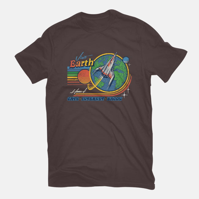 Visit Earth-womens basic tee-Steven Rhodes