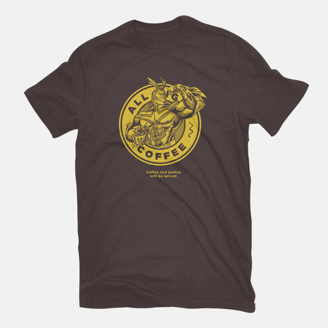 All Might Coffee-womens fitted tee-yumie