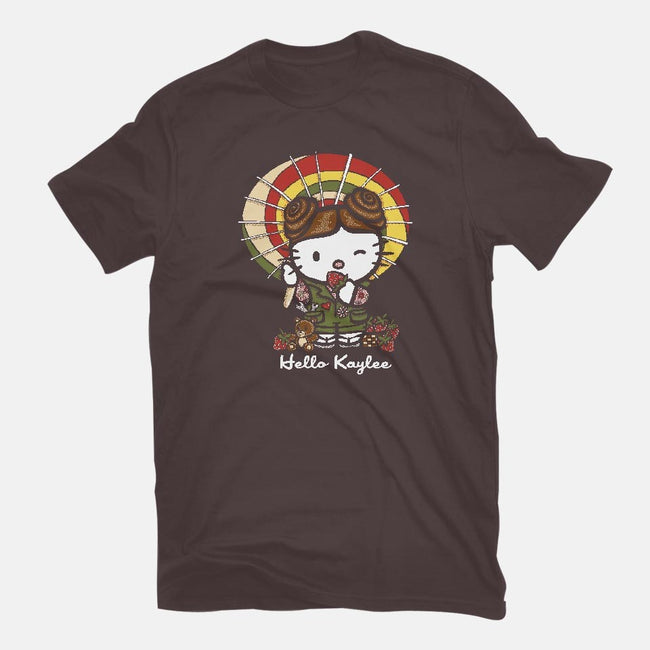 Hello Kaylee-womens fitted tee-OfficeInk