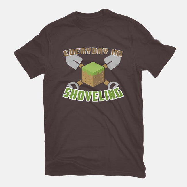 Everyday I'm Shoveling-womens basic tee-thehookshot