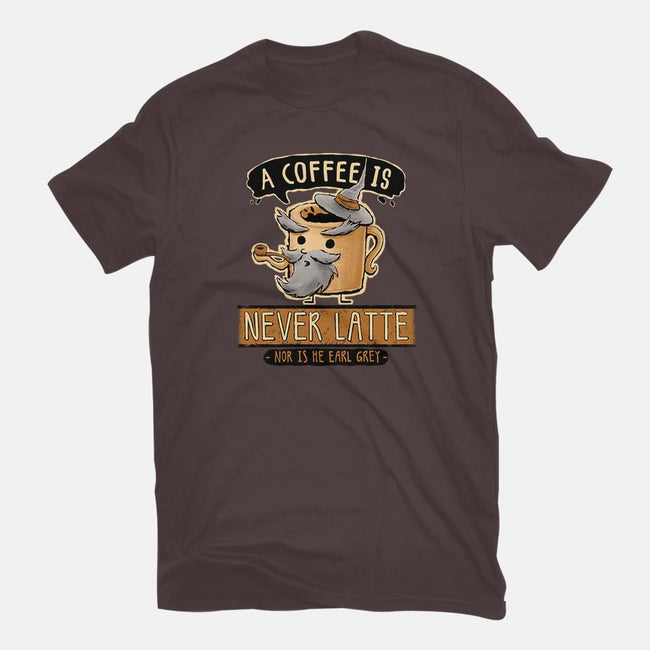 A Coffee is Never Latte-womens basic tee-Hootbrush