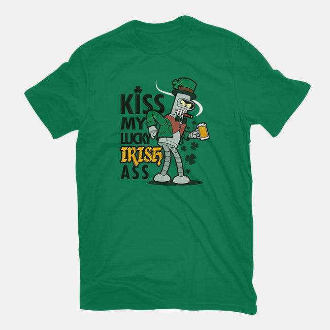 Kiss My Lucky Irish Ass-mens long sleeved tee-Boggs Nicolas