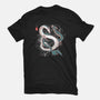 Japanese Dragons-womens fitted tee-IKILO