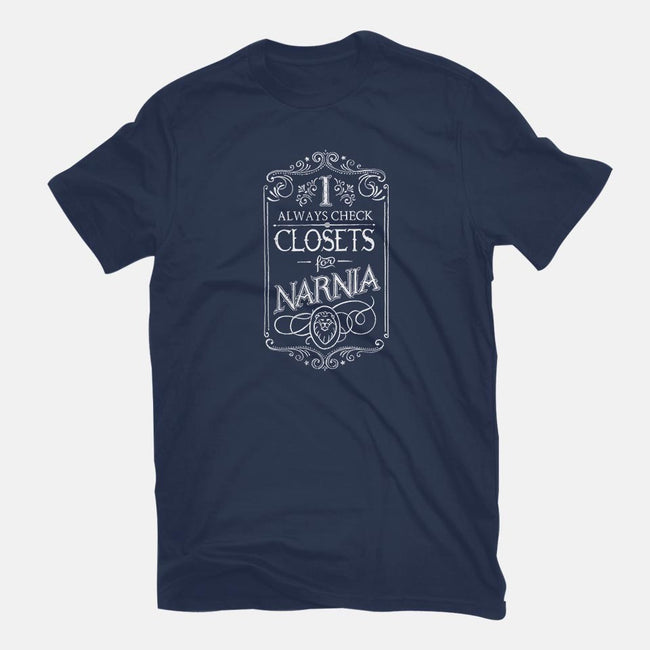 I Always Check Closets-mens basic tee-Ma_Lockser