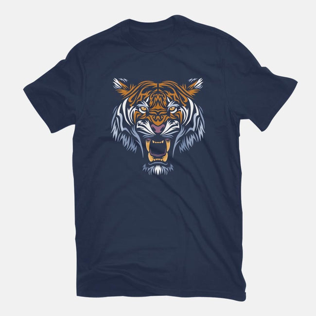 Tribal Face Tiger-mens basic tee-albertocubatas