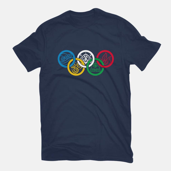 Bending Olympics-womens fitted tee-KindaCreative