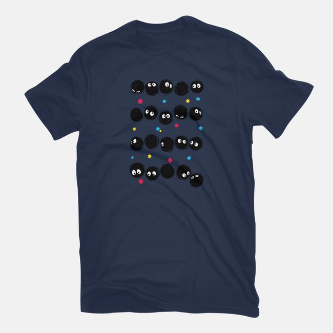 Susuwatari Stripes-womens fitted tee-BlancaVidal