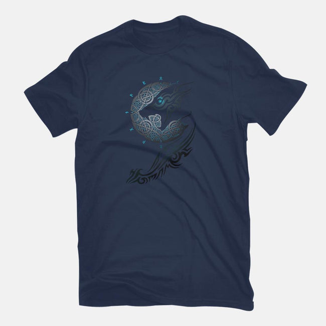 Ragnarok Moon-womens fitted tee-RAIDHO