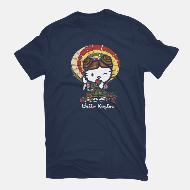 Hello Kaylee-womens fitted tee-OfficeInk