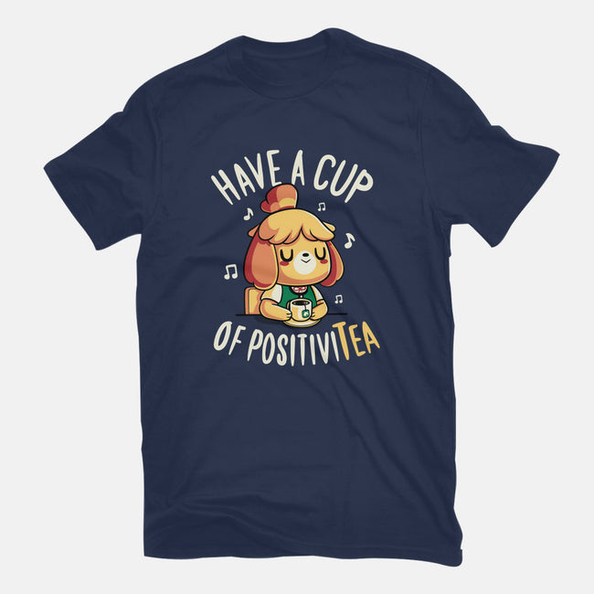 Cup of Positivitea-womens fitted tee-Typhoonic