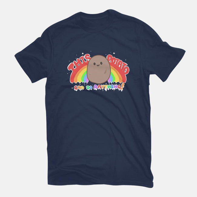 Potato Power-womens fitted tee-Binoftrash
