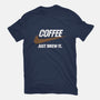 Just Brew It-mens basic tee-mikehandyart