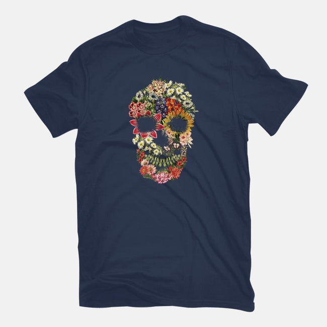 Floral Skull Vintage-mens basic tee-tobefonseca