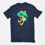 Rainy Season Hero-womens fitted tee-Nerdy Mandy
