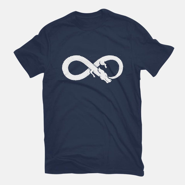 Never Ends-womens fitted tee-DinoMike