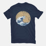Hokusai Gojira-womens fitted tee-Mdk7