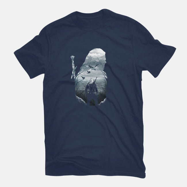 Wild Hunt Silhouette-womens basic tee-dandingeroz