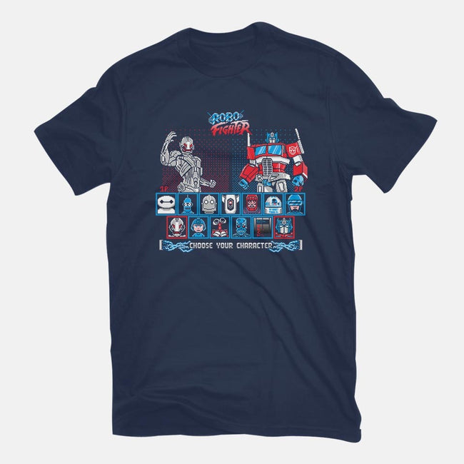 Robo Fighter-womens fitted tee-LavaLampTee