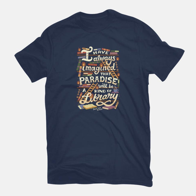 Library is Paradise-mens long sleeved tee-risarodil