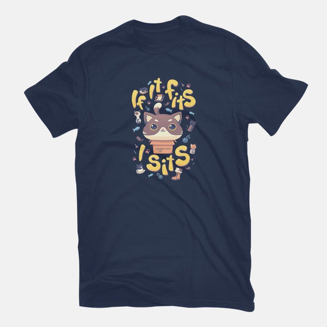 If I Fits, I Sits-womens fitted tee-Geekydog